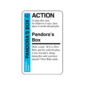 Pandora's Box fluxx promo card