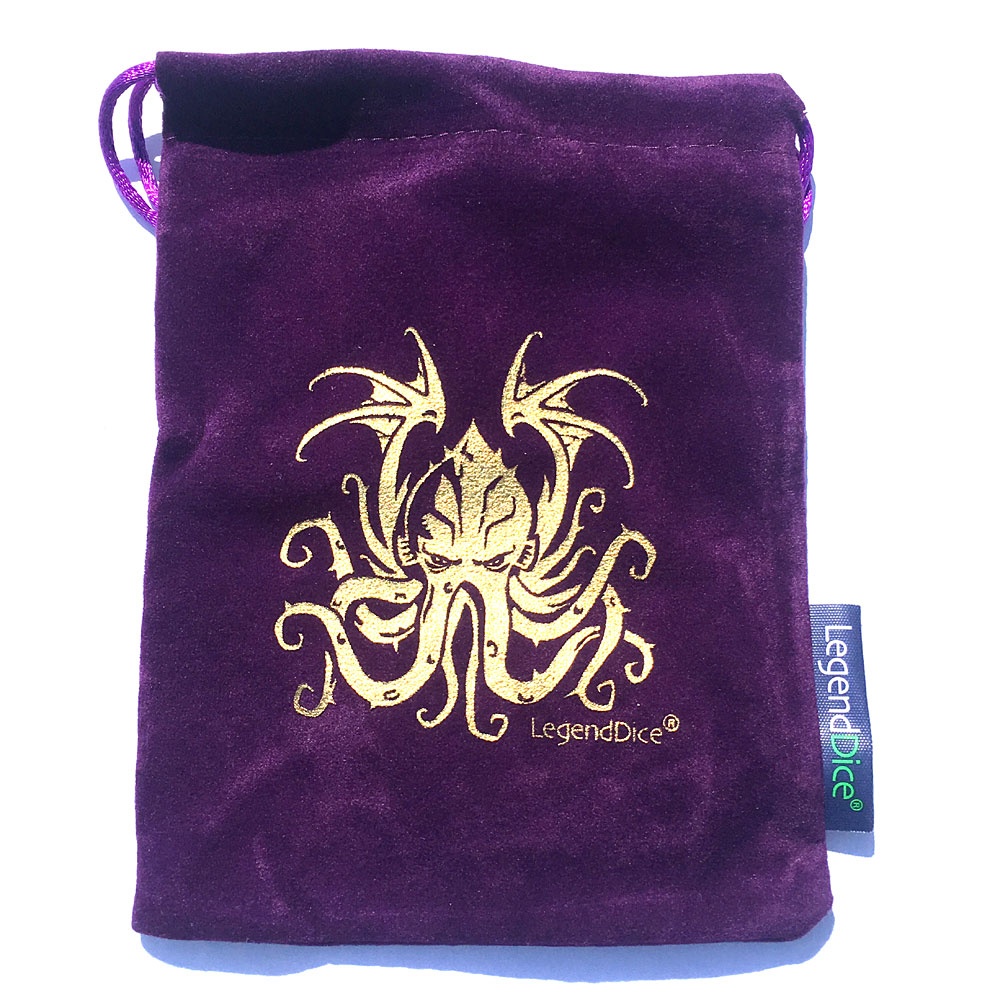 Purple Cthulhu Dice Bag