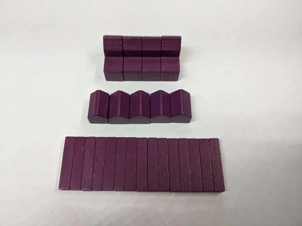 Purple Settlers of Catan set