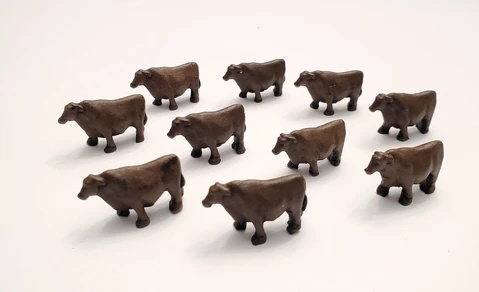 Realistic brown Cow Token