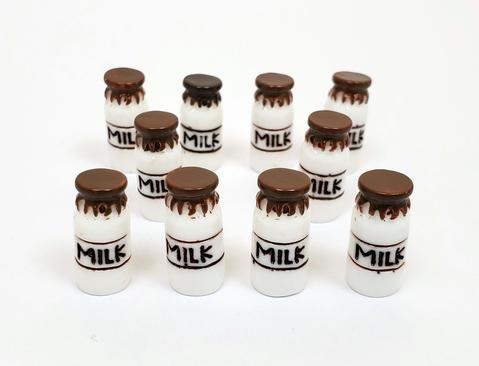 Realistic milk bottle token
