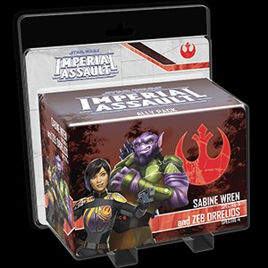 Star Wars Imperial Assault Sabine Wren and Zeb Orrelios Ally Pack