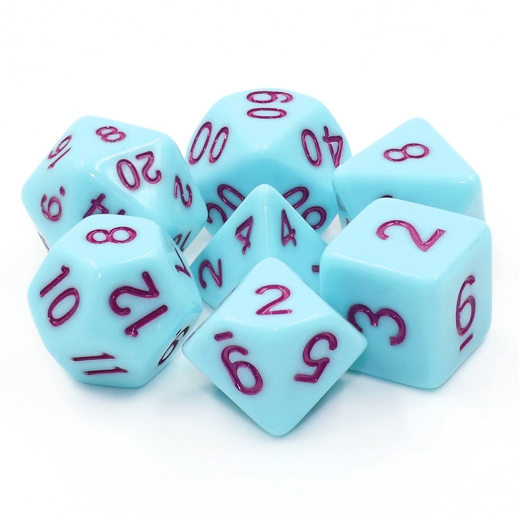Sea Green LegendDice Opaque Dice Set