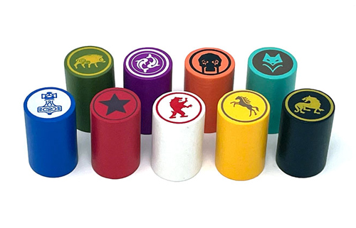 Set of 9 Large Action Tokens for Scythe