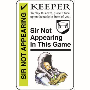 Sir Not Appearing Promo Cards for Monty Python Fluxx