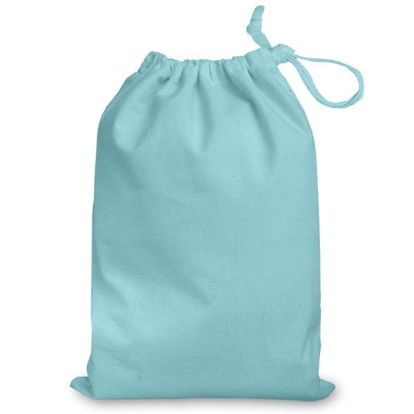Sky Blue Large cotton bag ideal for Carcassonne tiles