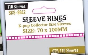 Sleeve Kings Standard Kpop Collector Size (70 X 100 MM) - 110 Pack, SKS-8842