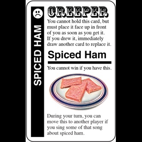 Spiced Ham Promo Card for Monty Python Fluxx