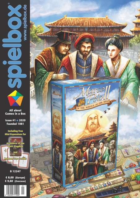 Spielbox magazine 01 2020 with promos for 2 games