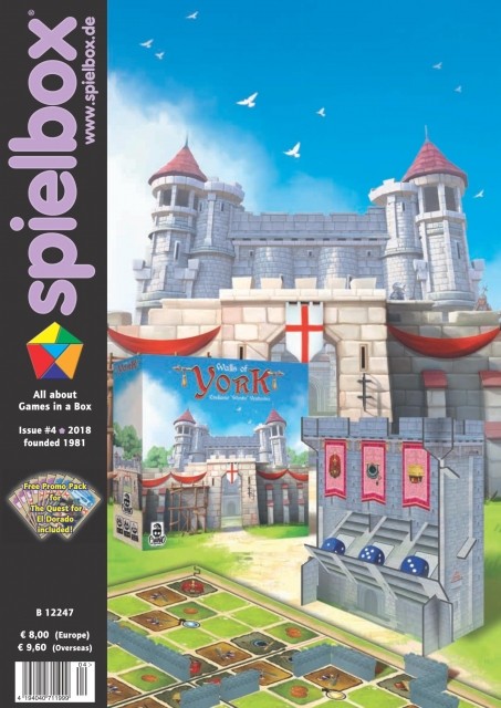 Spielbox magazine 04 2018 with Quest of El Dorado promo pack