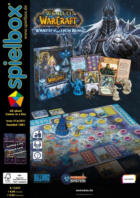 Spielbox magazine 07 2021 including ambush cards for Cartographers