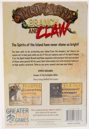 Spirit Island Branch And Claw Foil Panels