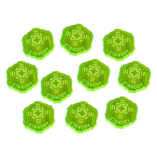 Standby Tokens for Star Wars: Legion, Fluorescent Green (10)