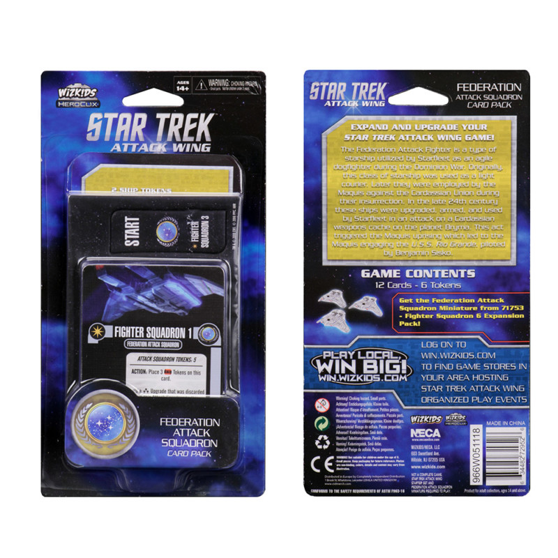 Star Trek Attack Wing: Federation Attack Squadron Card Pack Wave 4