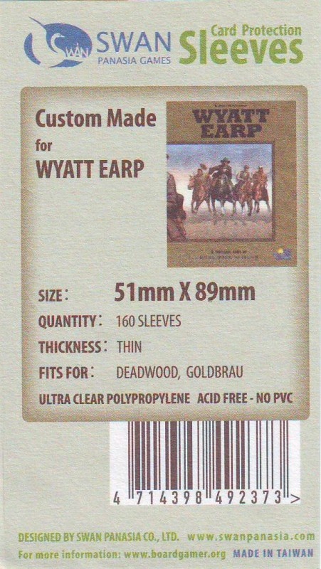 Swan Card Sleeves: 51x89 mm Goldbrau -160 per pack