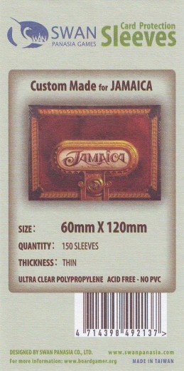 Swan Card Sleeves: 60x120 mm Jamaica -150 per pack
