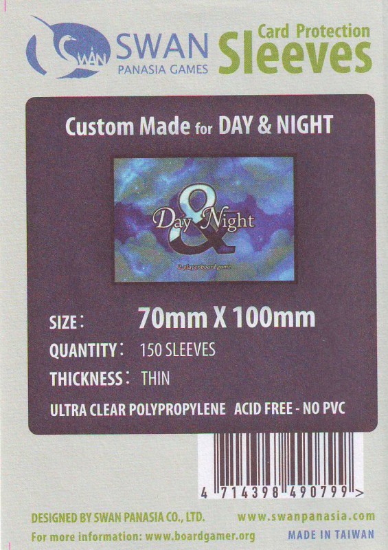 Swan Card Sleeves: 70x100 mm Day & Night -150 per pack