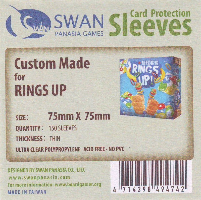 Swan Card Sleeves: 75x75 mm 150 per pack per pack