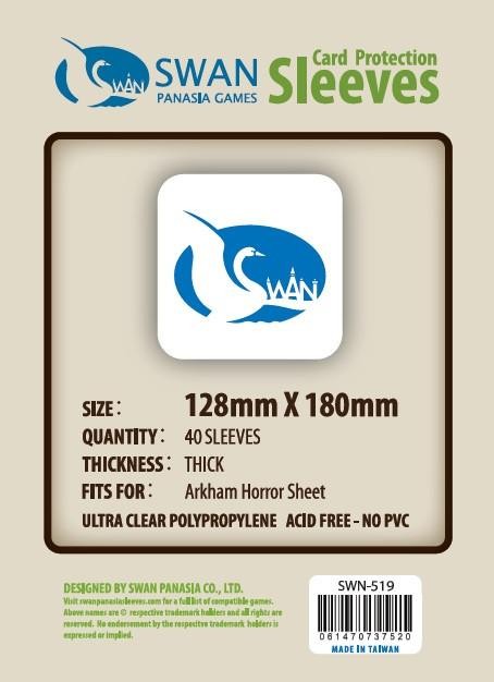Swan Premium Card Sleeves: 128x180 mm Arkham Horror Sheet-40 per pack SWN-519