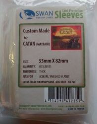 Swan Premium Thick Card Sleeves: 55x82 mm Yucatan -80 per pack