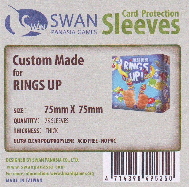 Swan Premium Card Sleeves: 75x75 mm  75 per pack