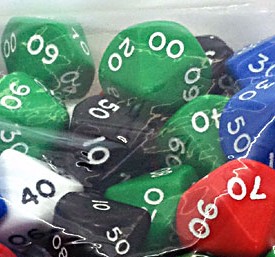 ten sided dice Dn0