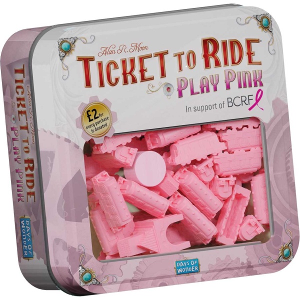 Ticket To Ride Board Game Play Pink
