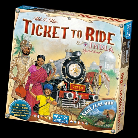 Ticket to Ride Map Collection 2 India and Switzerland