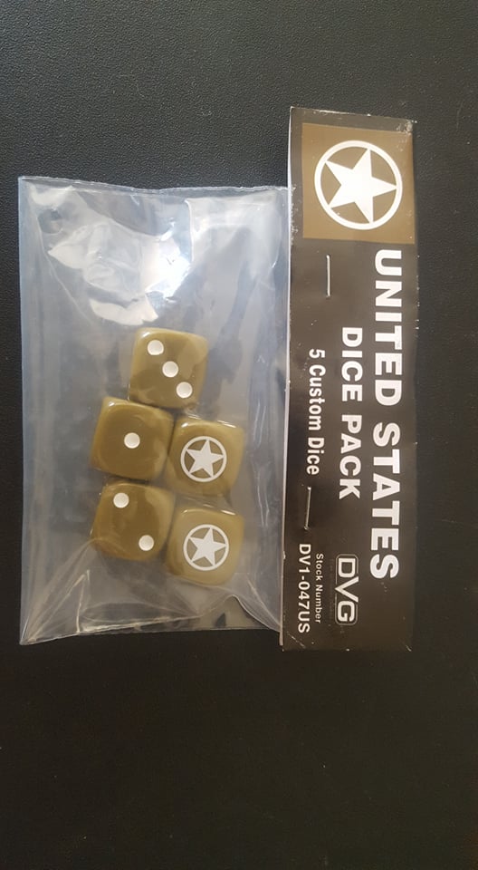 USA WWII Six-Sided Dice