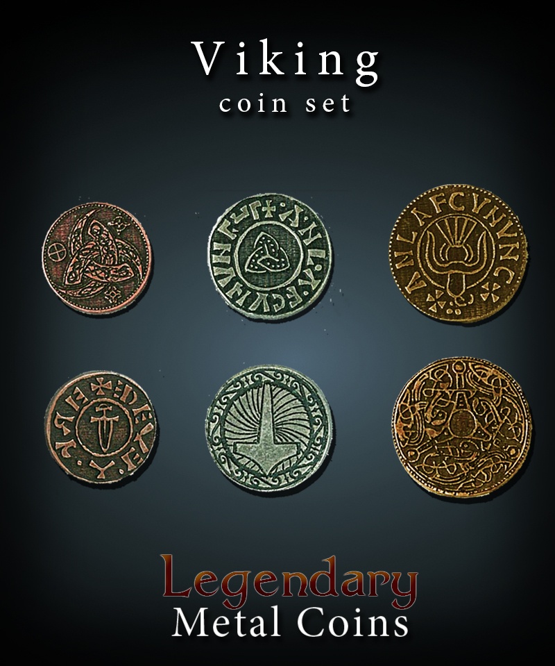 Viking Coin Set Legendary Metal Coins