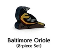 Wingspan Baltimore Oriole 8 meeple set