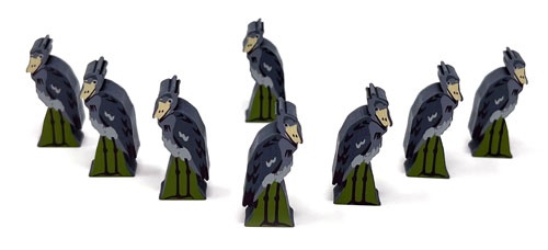 Wingspan Extended Shoebill Stork 8 meeple set