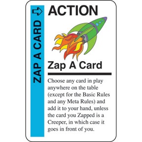 Zap-A-Card fluxx promo card